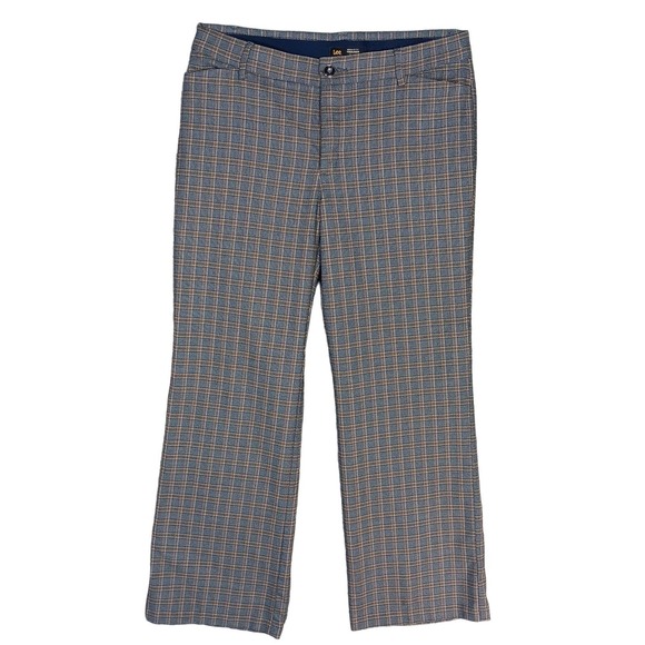 Lee Academia Regular Fit Trowser Mid Rise Flex Motion Size 12 Short - Picture 7 of 15